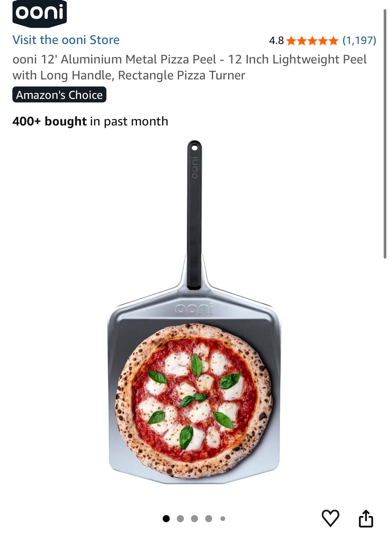 12’ pizza peel