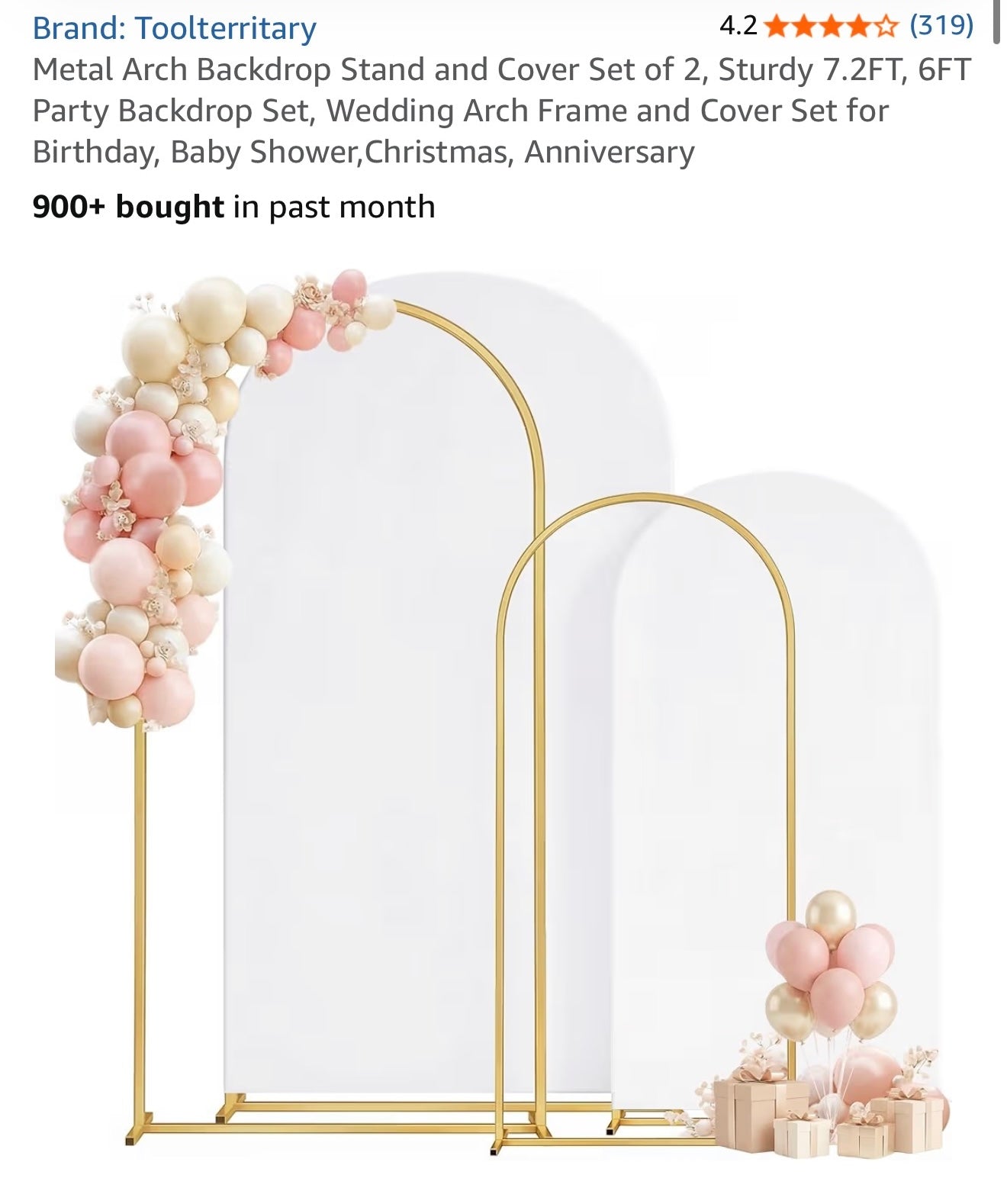 Gold metal stand