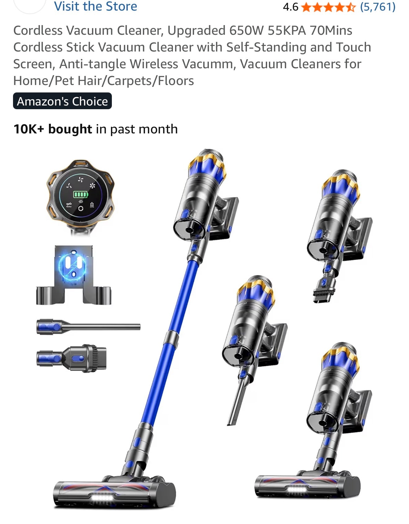 Cordless vacuum