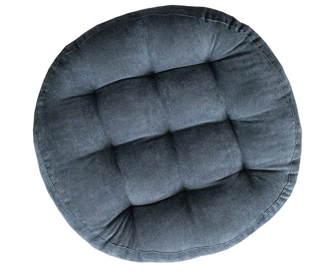 Tatami Cushions,22inch Round Chair Cushions Floor Pillows 2-pack