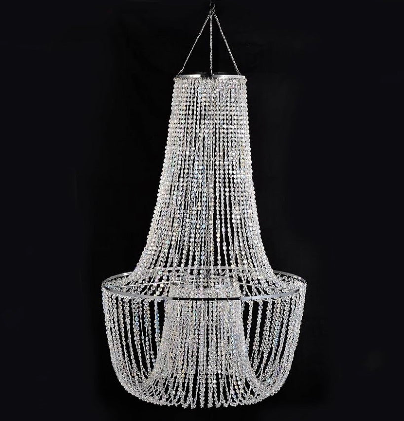 French Empire Beaded Chandelier