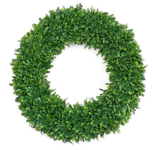 22 Inch Boxwood Wreath for Front Door