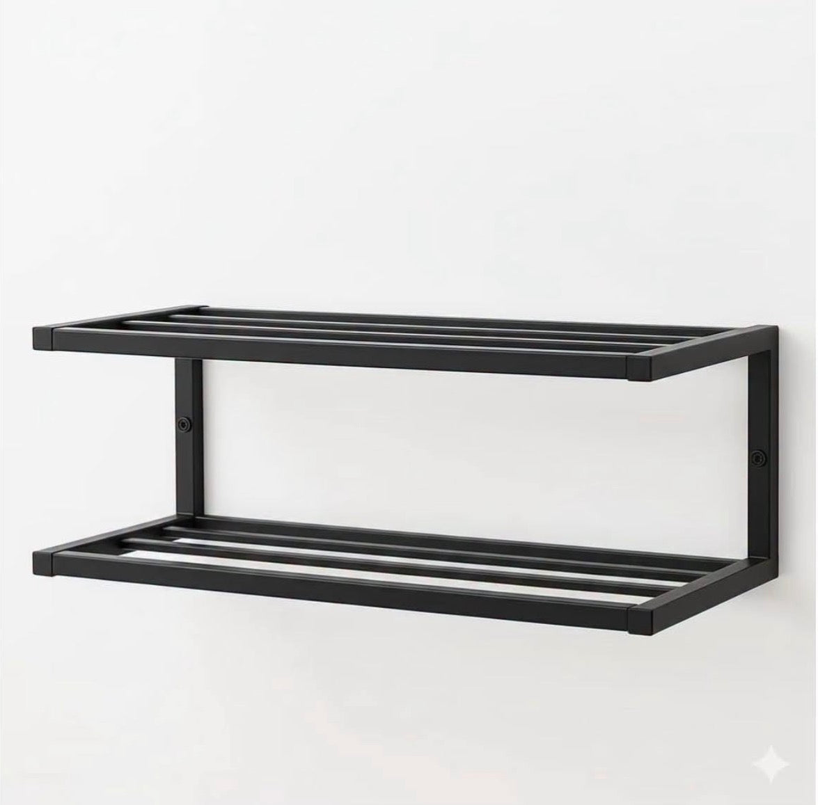 Floating shoe rack