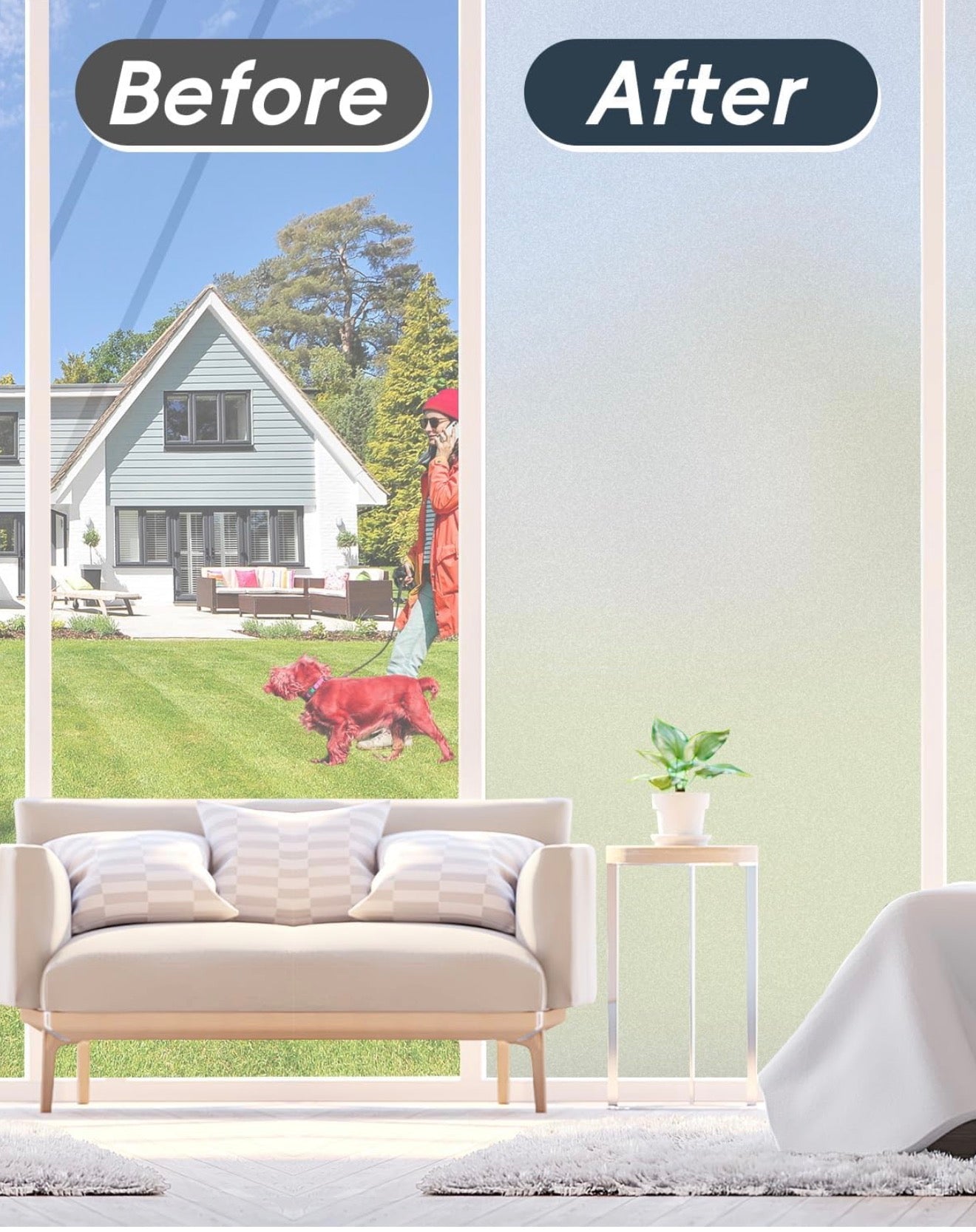 Frosted Glass Window Privacy Film