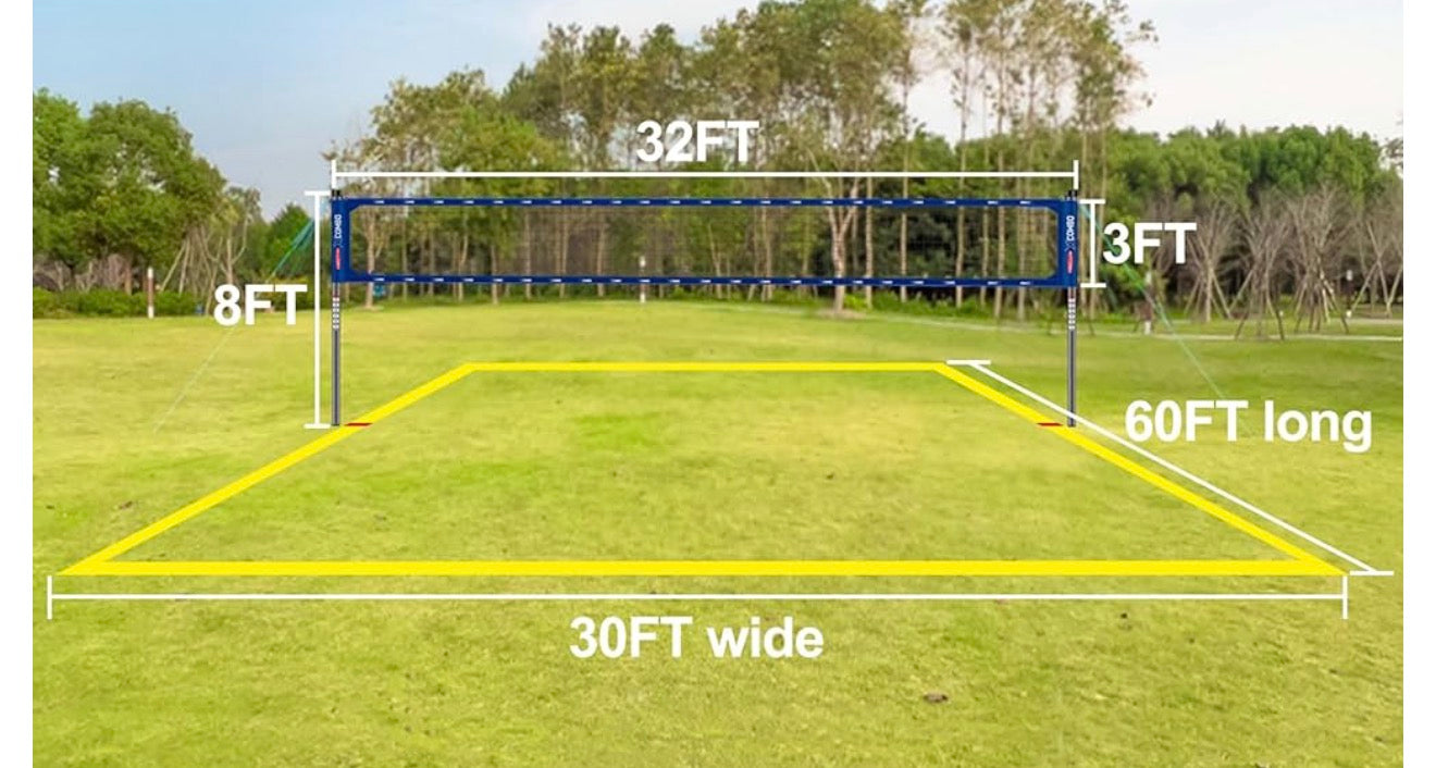 Professional Volleyball Net Set Heavy Duty