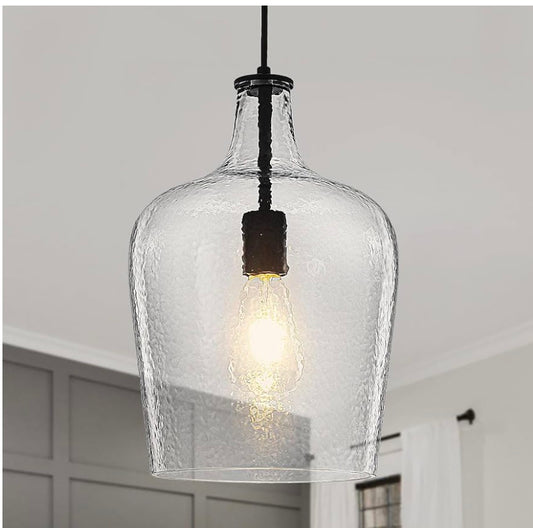 9.3" Blown Glass Pendant Lighting for Kitchen Island