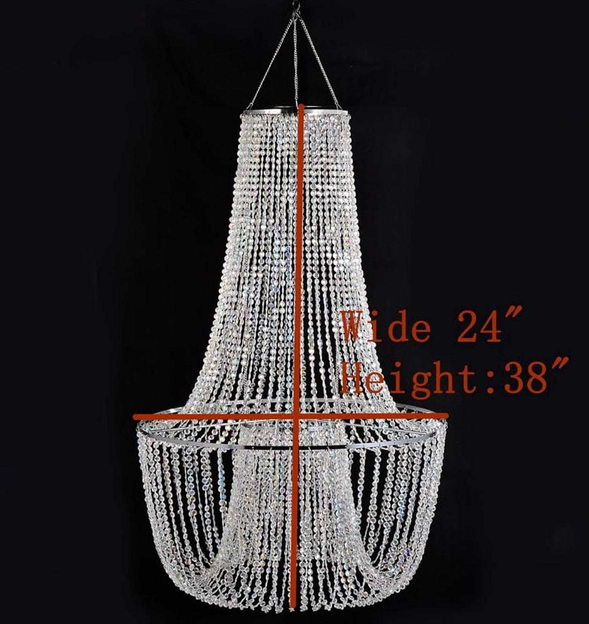 French Empire Beaded Chandelier