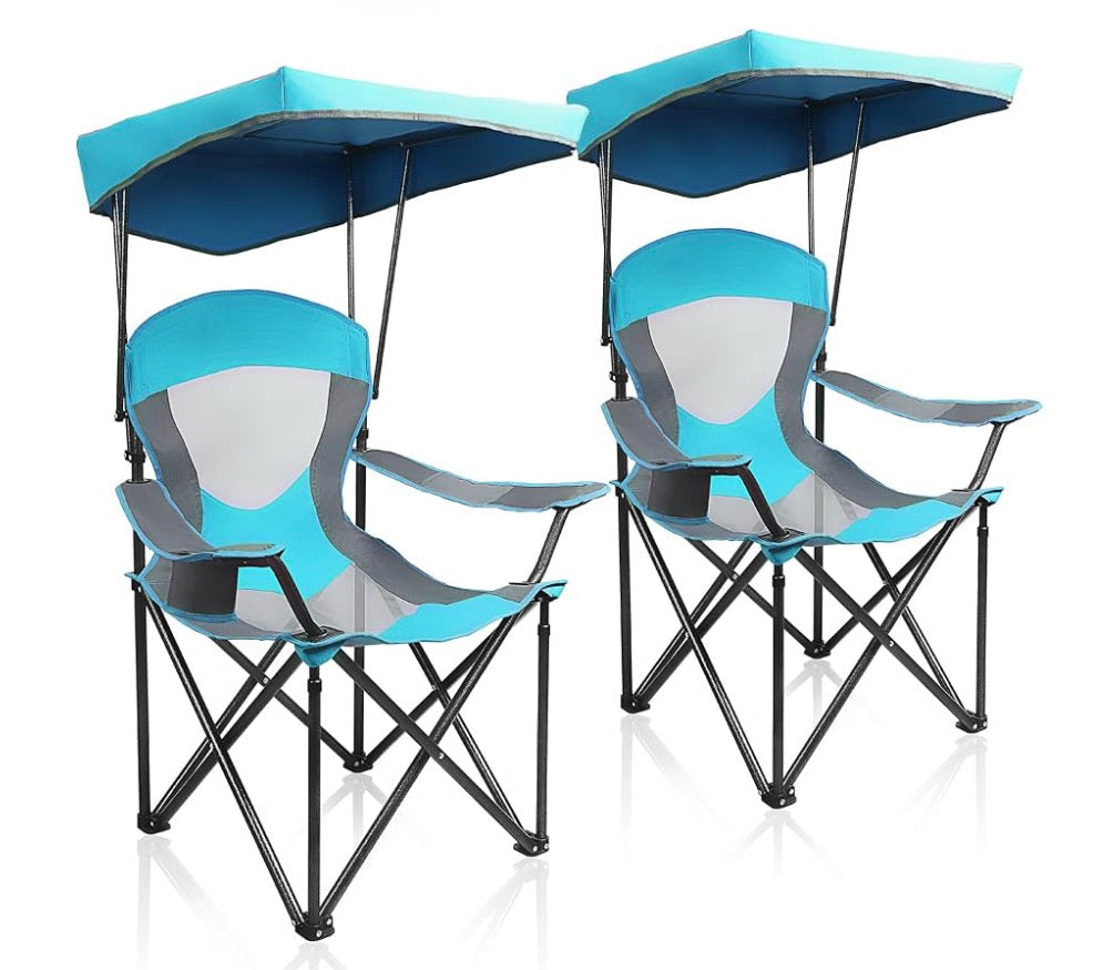 ALPHA CAMP Heavy Duty Canopy Camping Chair