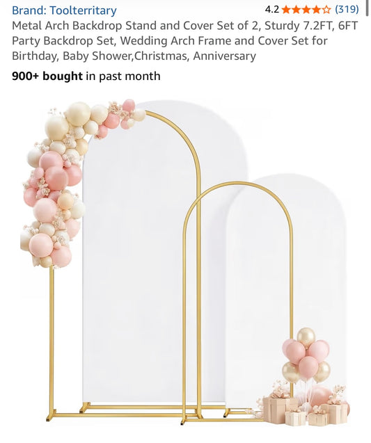 Gold metal stand