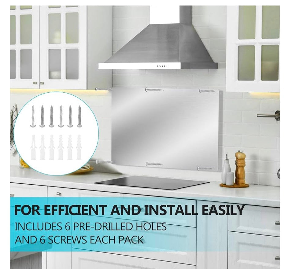 32" x 30" Thicken Heavy Range Hoods Stainless Steel Backsplash