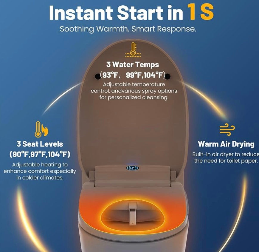 Electric Smart Heated Toilet Seat