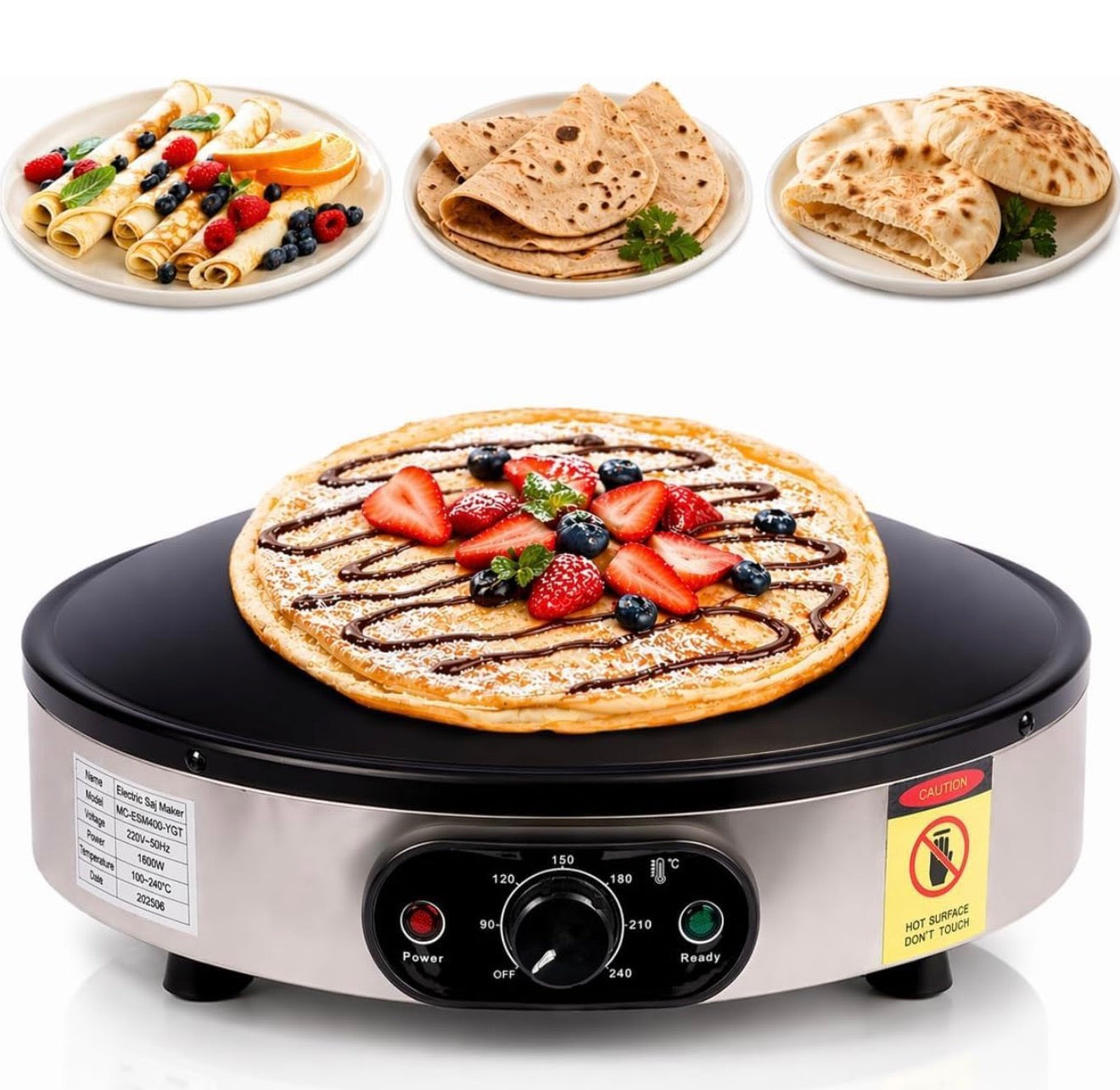 16-Inch Electric Roti and Tortilla Maker