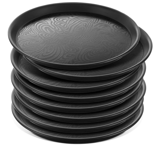 8 Pcs 14 Inch Round Restaurant Serving Trays