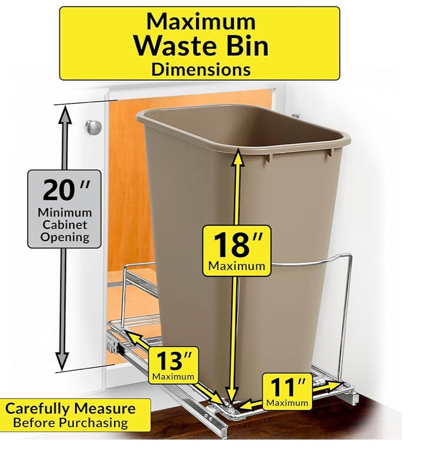 Pull-Out Trash Can Drawer