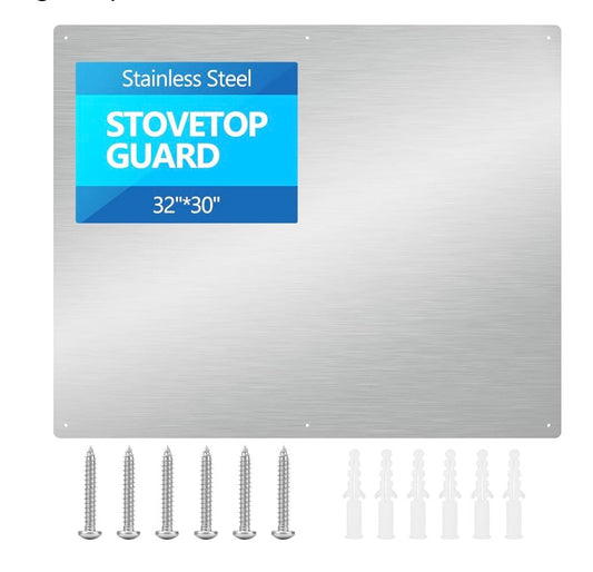 32" x 30" Thicken Heavy Range Hoods Stainless Steel Backsplash