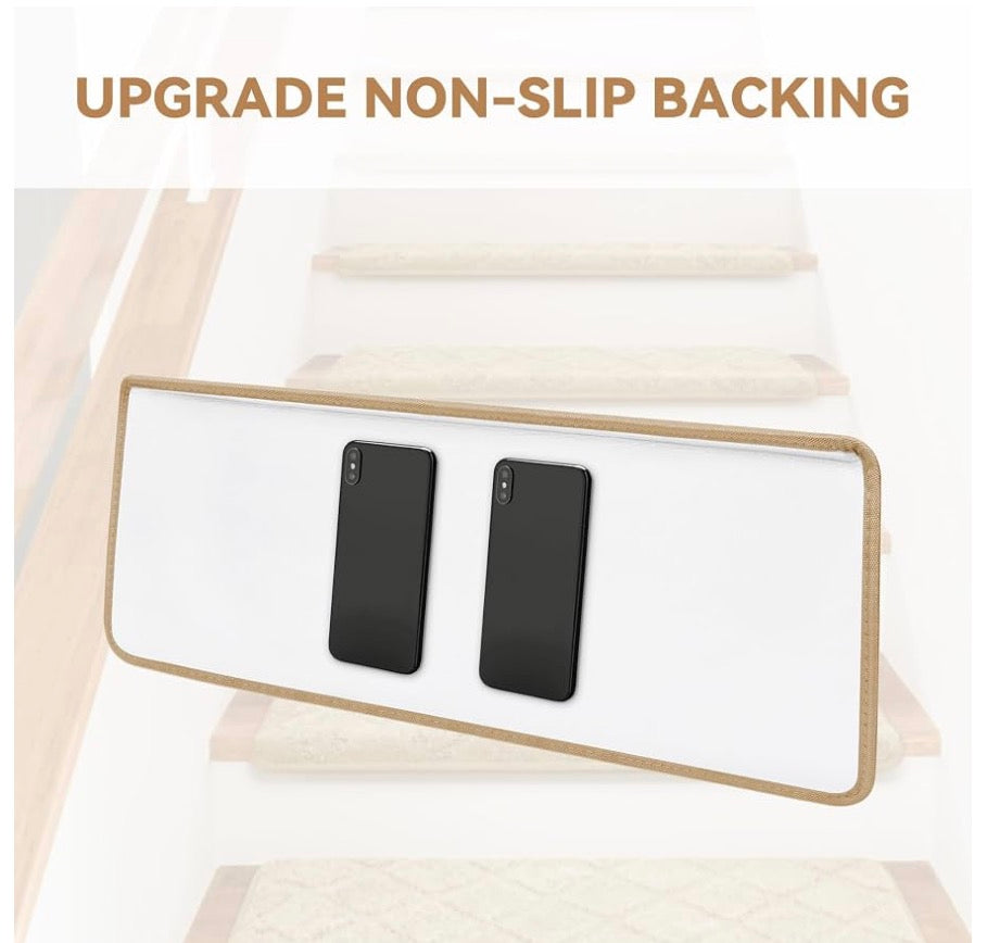 Stair Treads Non Slip 9.5" x 32", 14 Pcs Carpet Stair