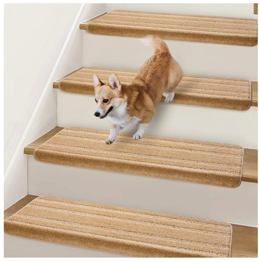 Stair Treads Non Slip 9.5" x 32", 14 Pcs Carpet Stair
