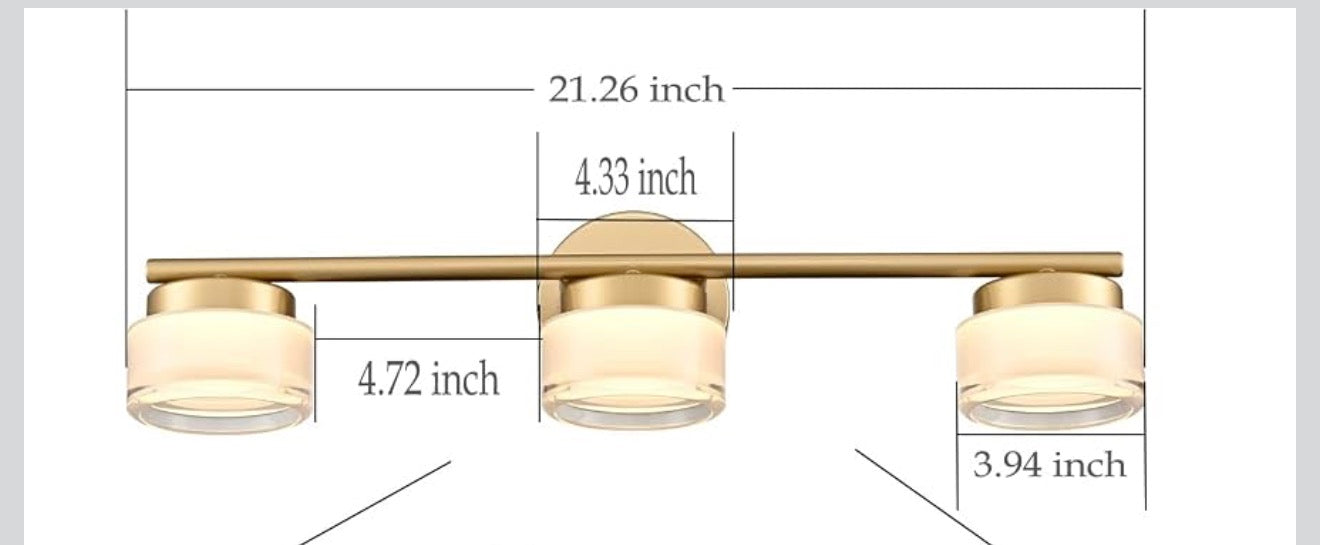 3 light vanity