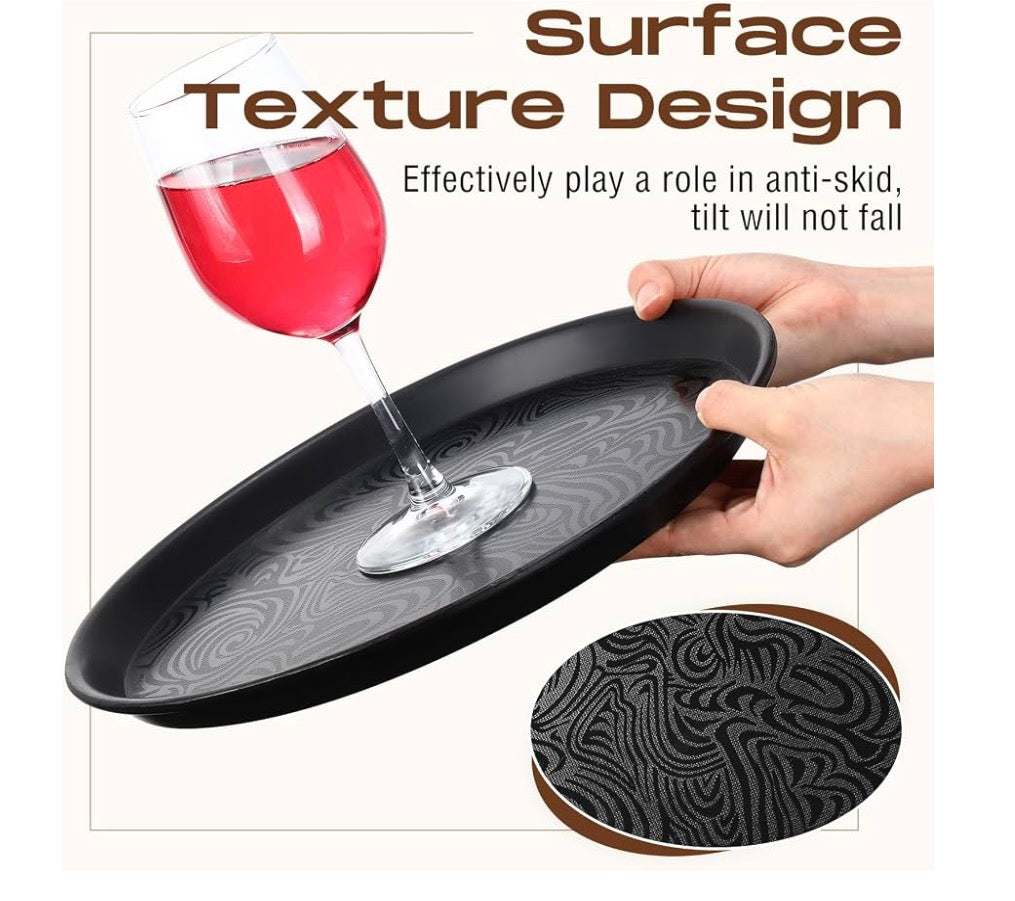 8 Pcs 14 Inch Round Restaurant Serving Trays
