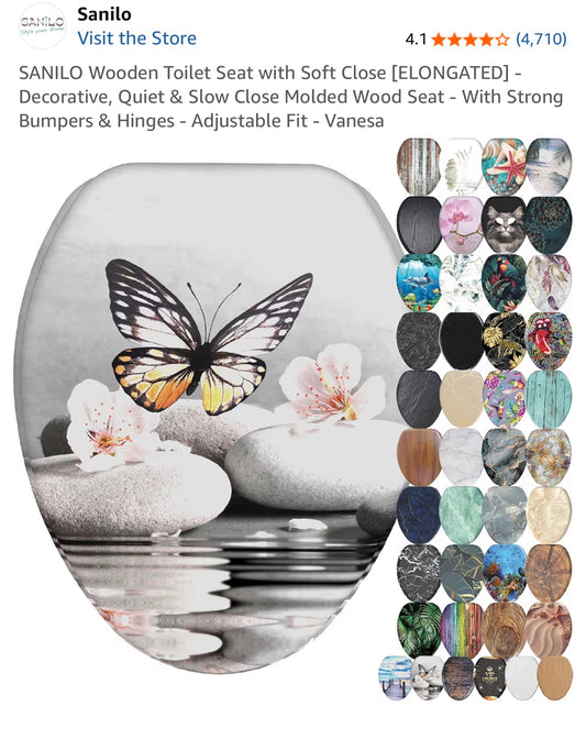 Butterfly Toilet seat