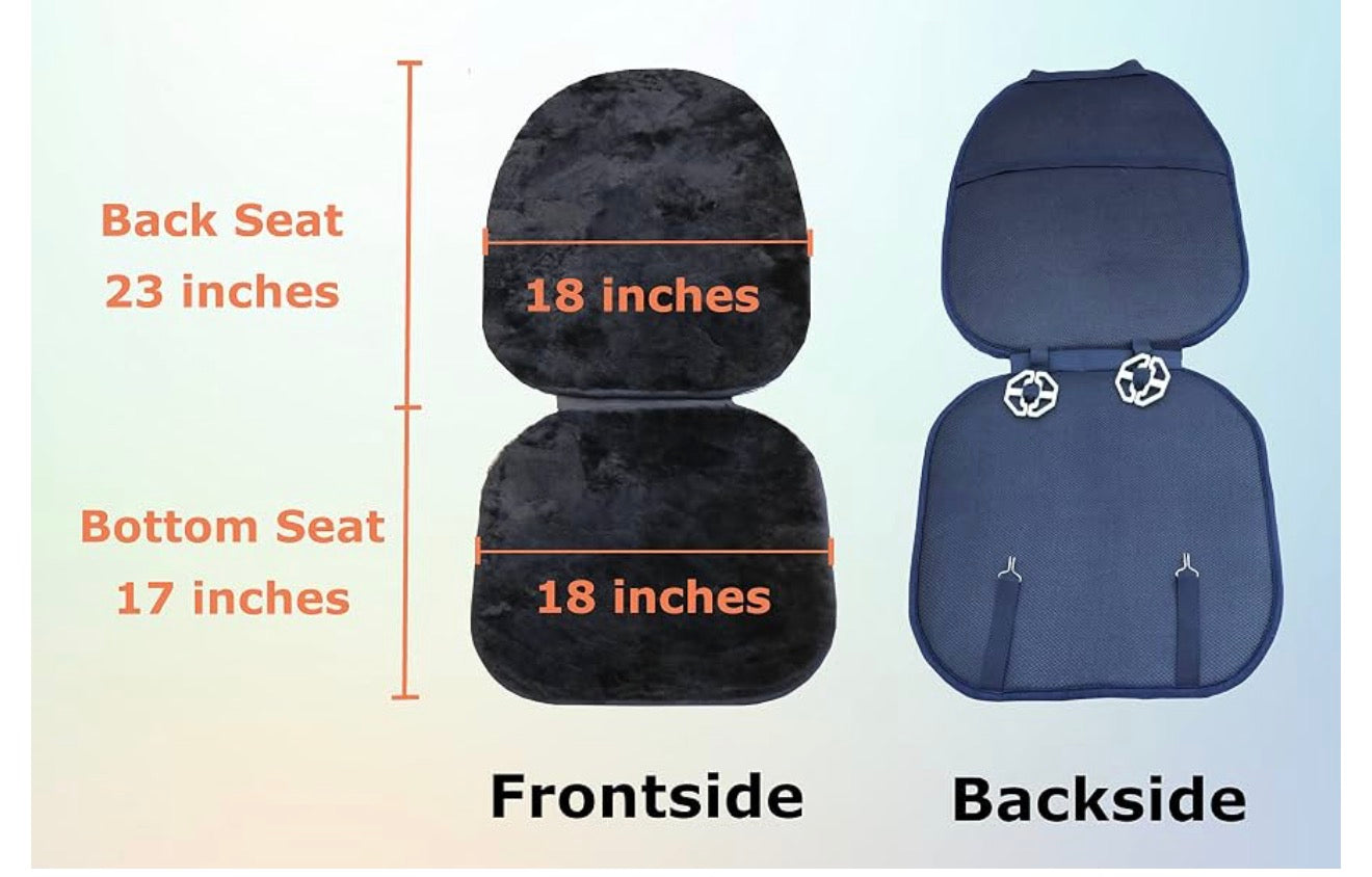 Genuine Sheepskin Car Seat Cover 1pc