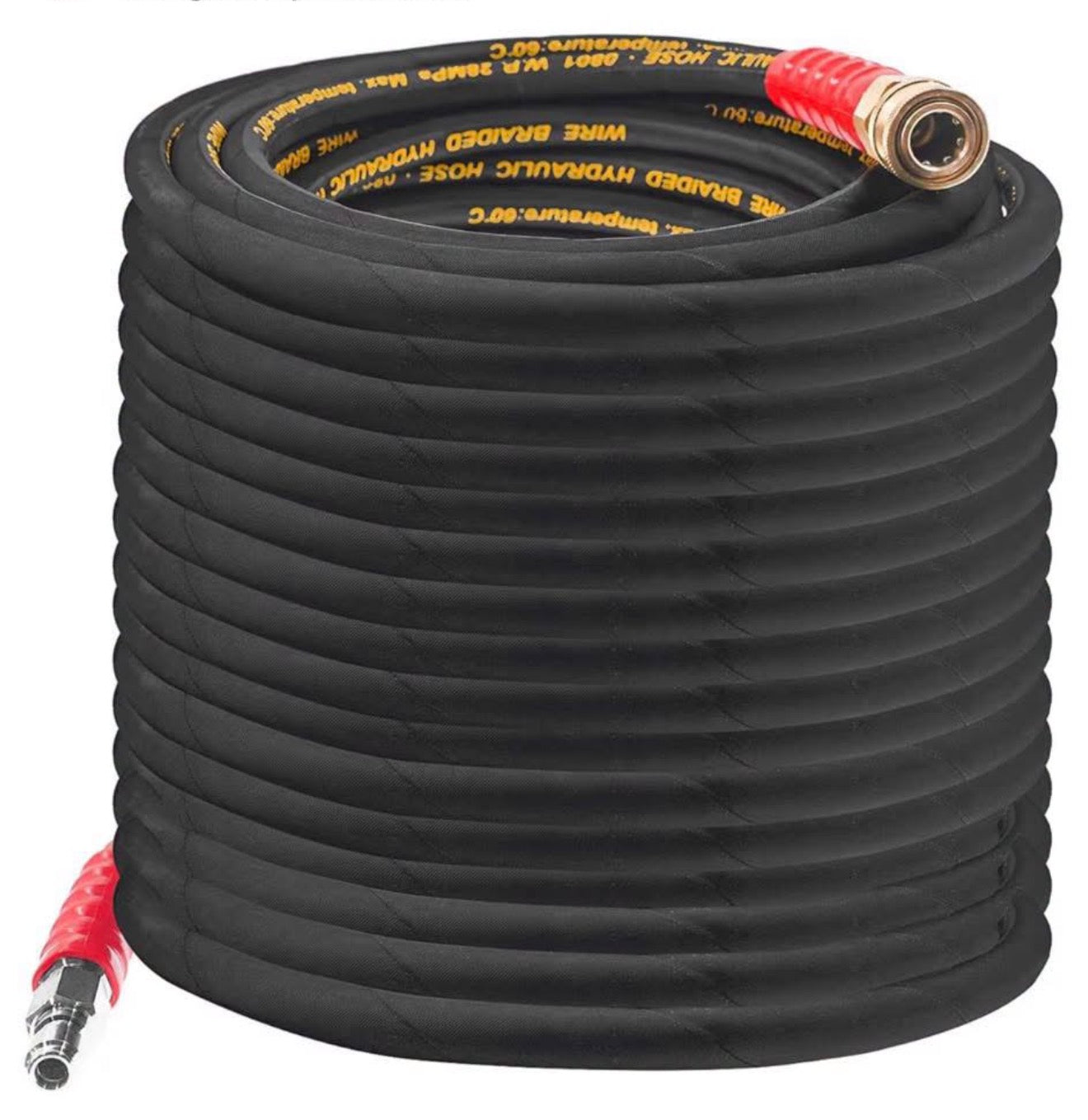 Hourleey 50FT Pressure Washer Hose with 3/8 Inch Quick Connect 4000psi