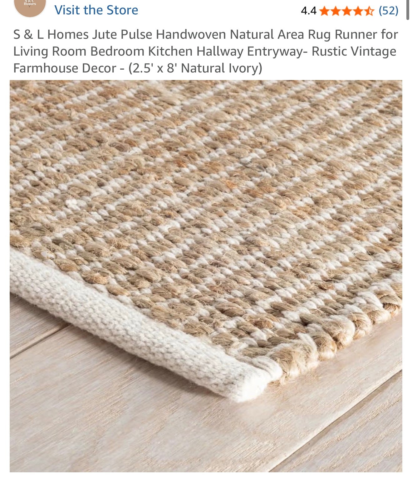 2.8x8 jute carpet