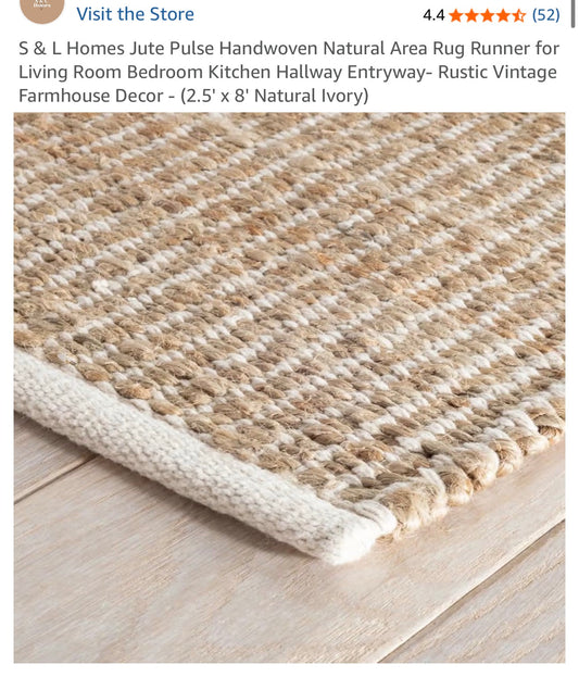2.8x8 jute carpet